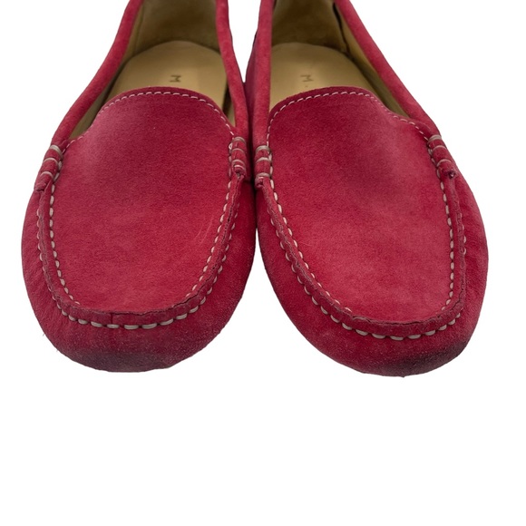 M. Gemi The Felize Sunset Red Suede Driving Mocassin Loafers - Picture 4 of 6